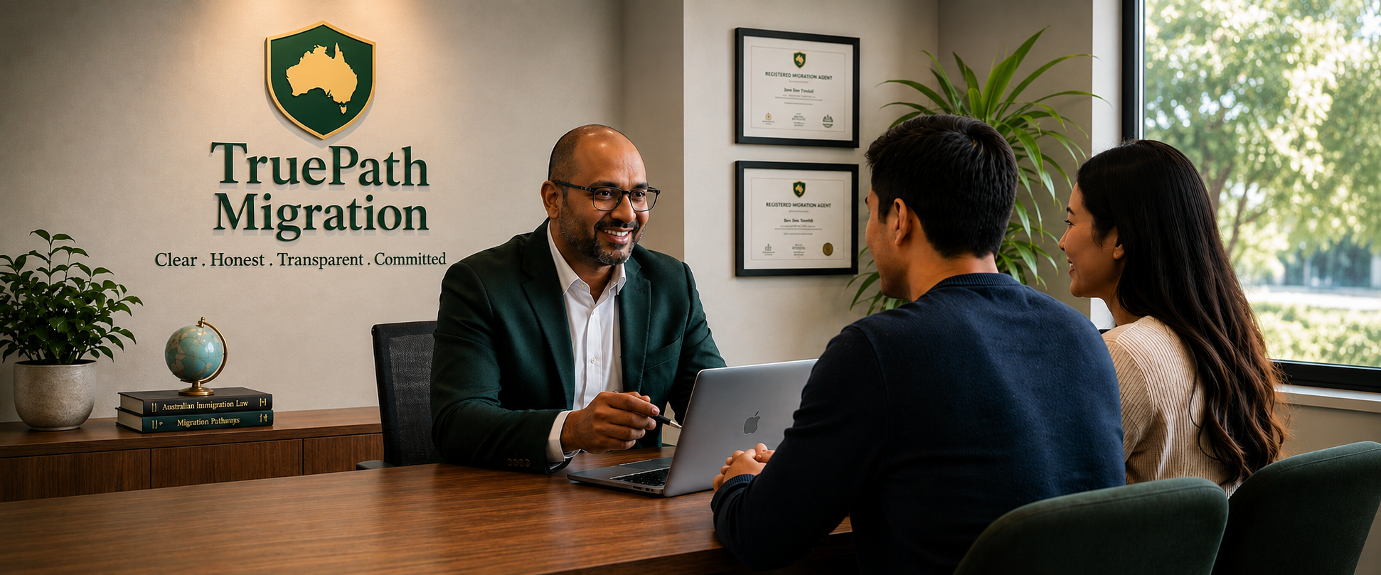 TruePath Migration agent speaking with clients