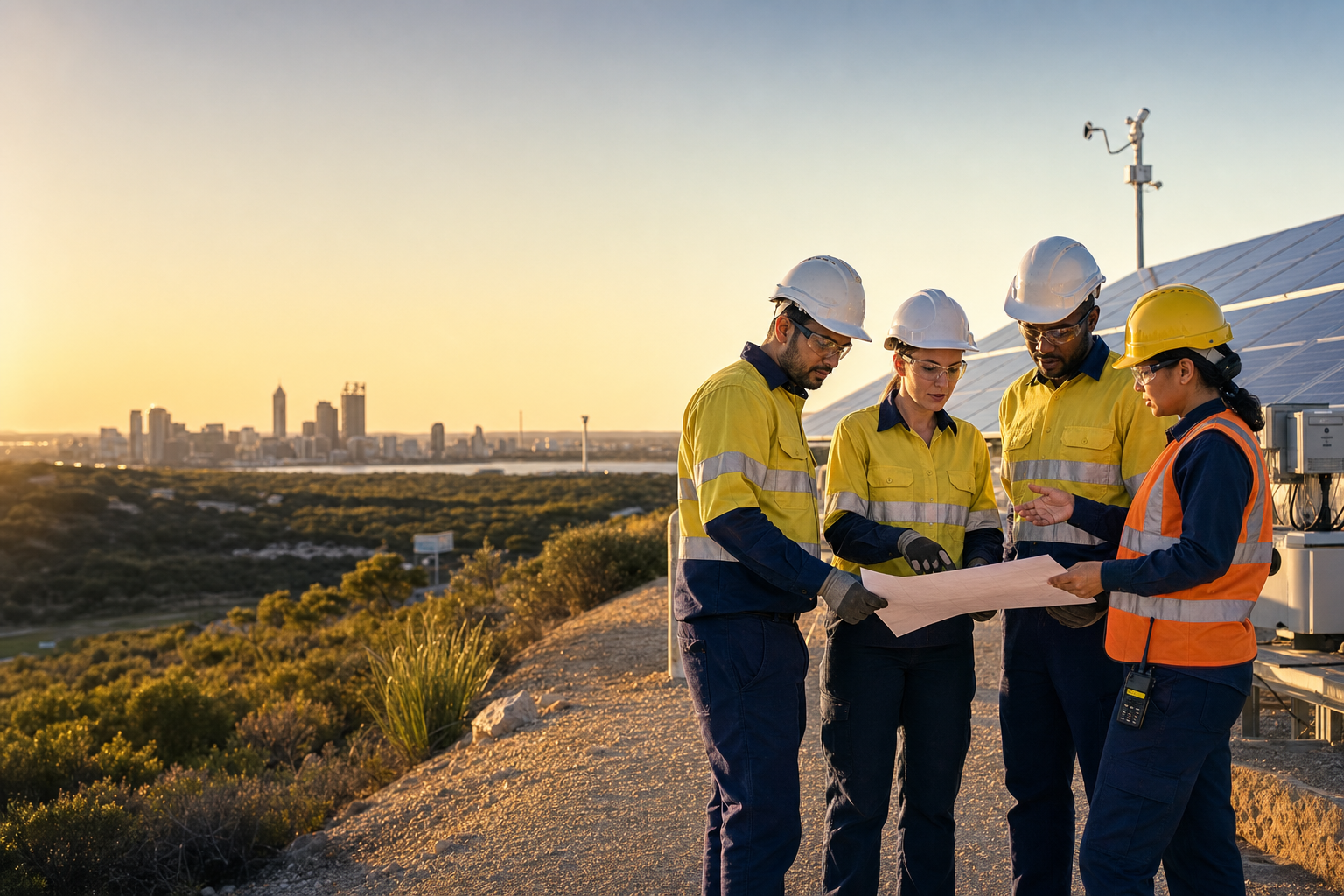 Skilled professional working in a modern Perth workplace